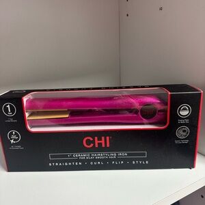 CHI- Pink Ceramic Hairstyling Iron NEW